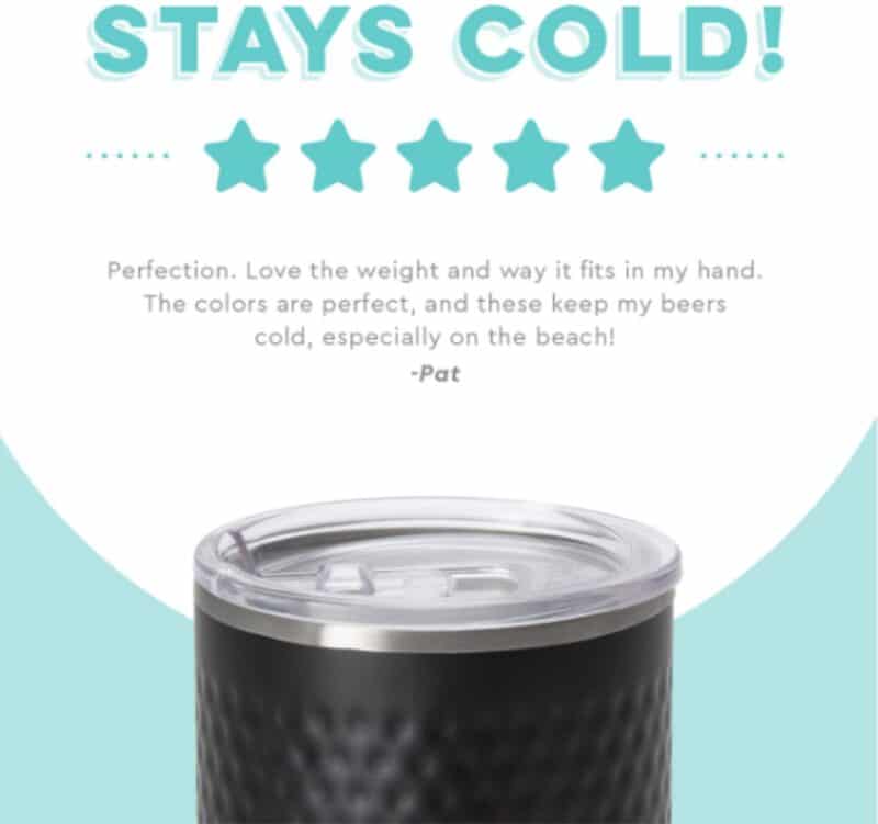 Authentic SWIG® 12 oz Golf Partee Lowball Tumbler - 3