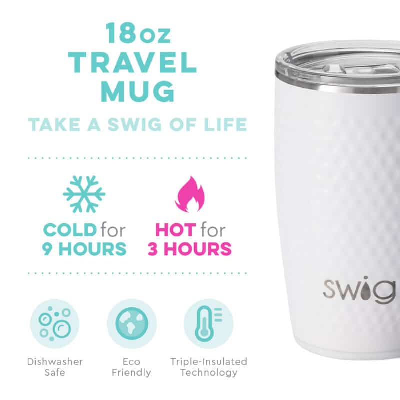 18 Oz. Swig Life® Golf Partee Travel Mug w/Handle - 2