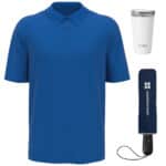 Callaway® Golf Polo Shirt & Weatherman® Umbrella Gift Set