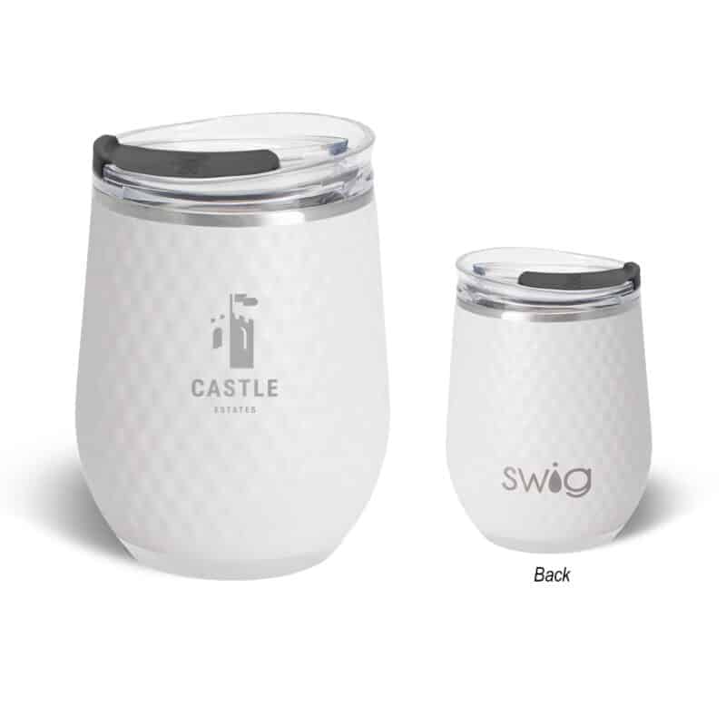 12 Oz. Swig Life™ Golf Ball Stainless Steel Stemless Wine Tumbler - 2