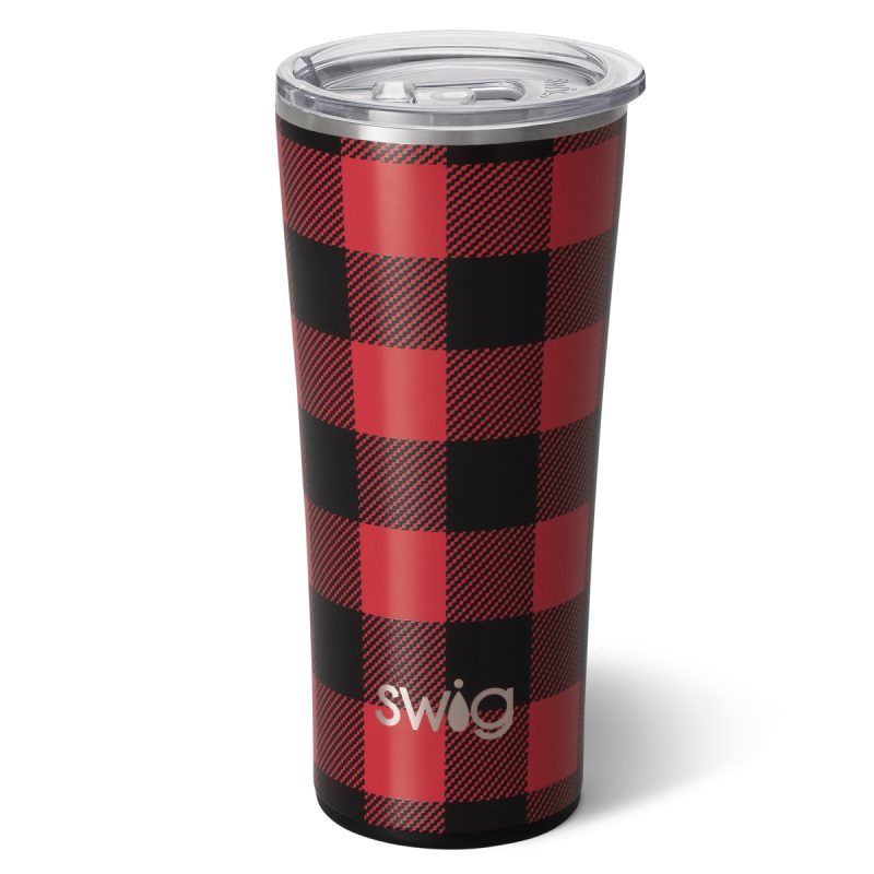 22 Oz. Swig Life Buffalo Plaid Stainless Steel Tumbler - 1